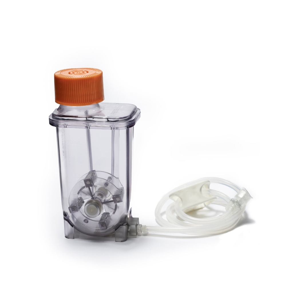 FA-0.1-D-101: PBS-0.1 Vertical-Wheel Single-Use Vessel with Bottom Port (pack of 1)